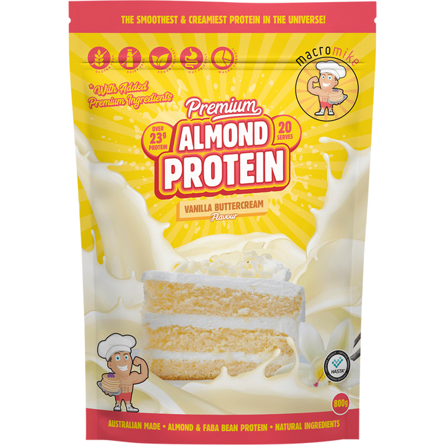 MACRO MIKE Almond Protein Vanilla Buttercream 800g