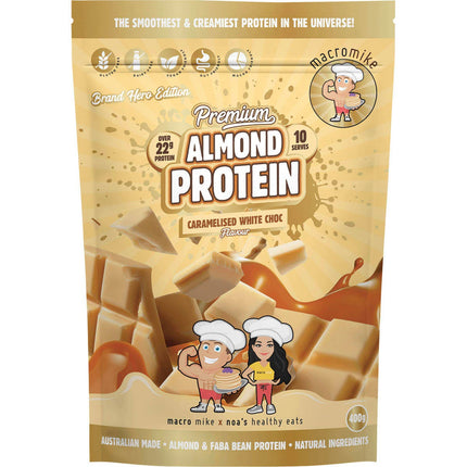 MACRO MIKE - Premium Almond Protein Caramelised White Choc