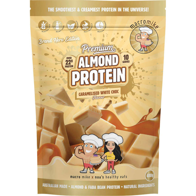 MACRO MIKE - Premium Almond Protein Caramelised White Choc