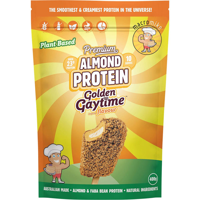 MACRO MIKE - Premium Almond Protein Golden Gaytime - 400g