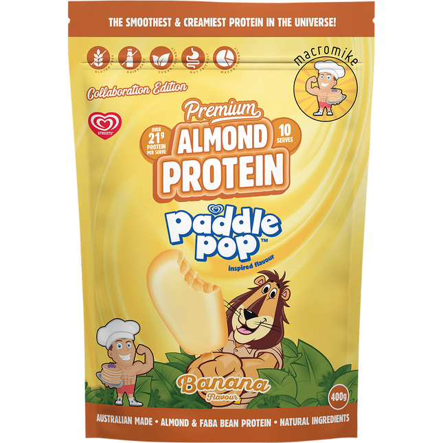 MACRO MIKE x Streets Almond Protein Banana Paddle Pop Inspired 400g