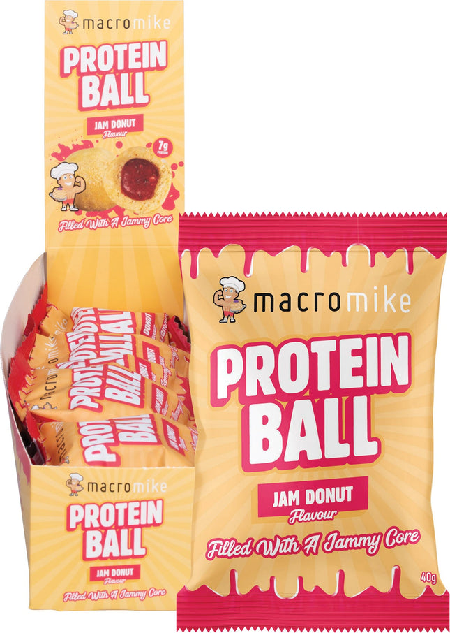 MACRO MIKE - Protein Ball Jam Donut - 12x40g