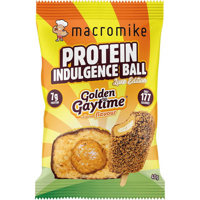 MACRO MIKE Protein Indulgence Ball Golden Gaytime 12 x 40g