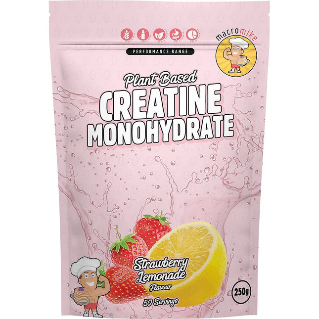 MACRO MIKE - Plant Based Creatine Monohydrate Strawberry Lemonade