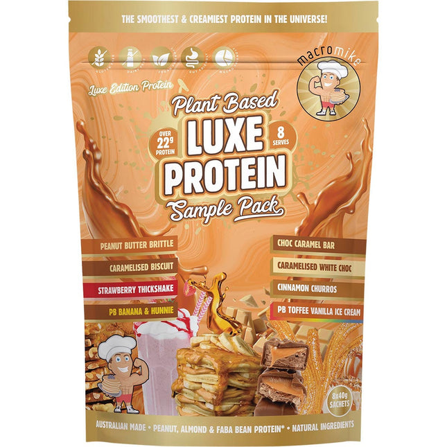 MACRO MIKE - Plant Based Luxe Protein Sample Pack - 8x40g