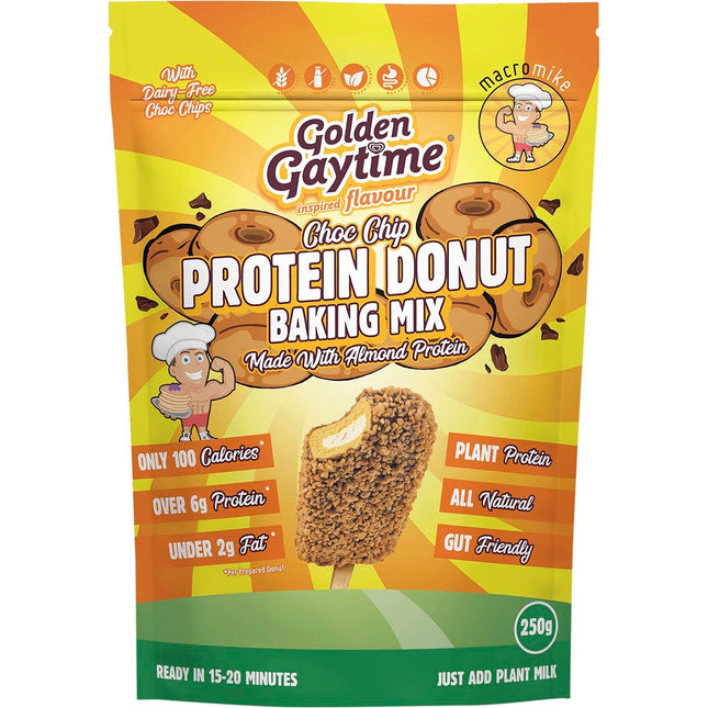 MACRO MIKE - Protein Donut Baking Mix Golden Gaytime Choc Chip - 250g