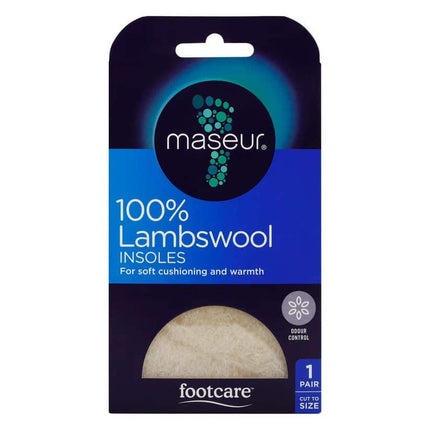 MASEUR FOOTCARE INSOLE LAMBSWOOL