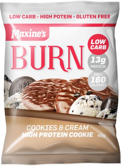 MAXINE’S BURN COOKIE COOKIES & CREAM G/F 12X40G