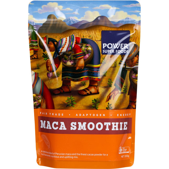 Power Super Foods - Maca Smoothie Maca & Cacao Certified Organic - 200g