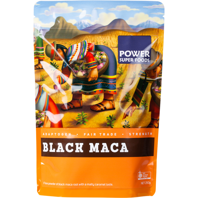Power Super Foods Certified Organic Black Maca Powder 250g