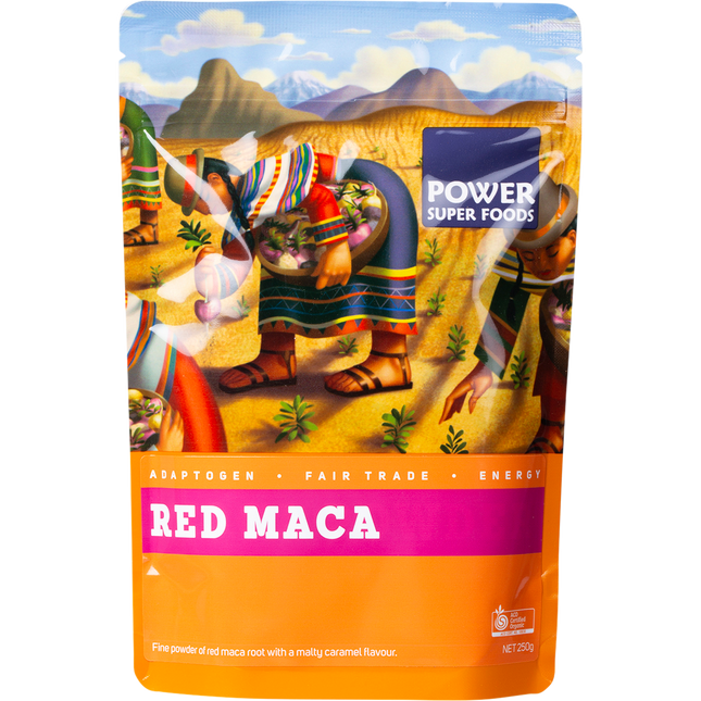 Power Super Foods Certified Organic Red Maca Powder 250g