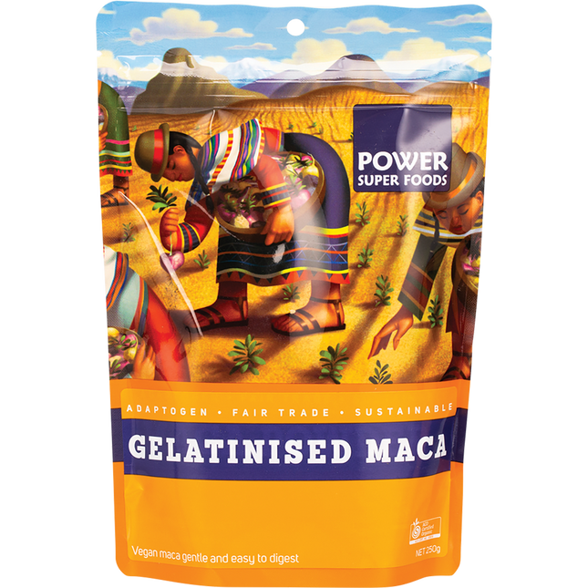 Power Super Foods Certified Organic Gelatinised Maca 250g