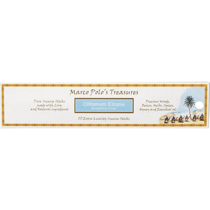 MARCO POLO'S TREASURES Incense Sticks Olibanum Etiopia 10pk | Laundry Product