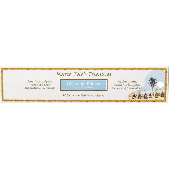 MARCO POLO'S TREASURES Incense Sticks Olibanum Etiopia 10pk | Laundry Product