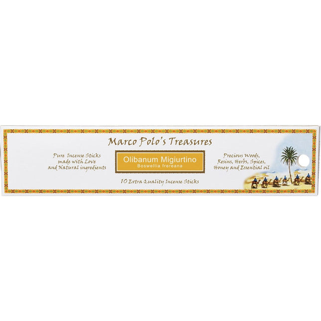 Marco Polo's Treasures - Incense Sticks Olibanum Migiurtino - 10pk