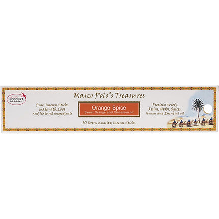 MARCO POLO'S TREASURES Incense Sticks Orange Spice 10pk | Nuts & Seeds