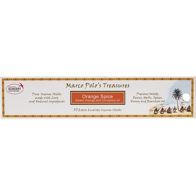 MARCO POLO'S TREASURES Incense Sticks Orange Spice 10pk | Nuts & Seeds