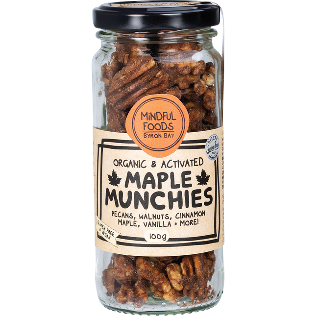 Mindful Foods Maple Munchies Organic & Activated 100g