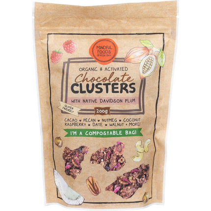 Mindful Foods - Chocolate Clusters Davidson Plum Organic & Activated
