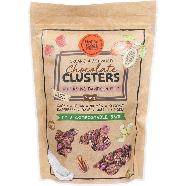 Mindful Foods - Chocolate Clusters Davidson Plum Organic & Activated