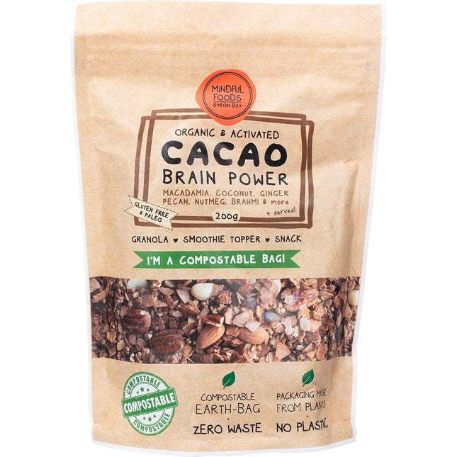 Mindful Foods - Cacao Brain Power Granola Organic & Activated