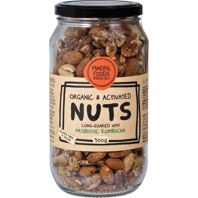 Mindful Foods Organic & Activated Mixed Nuts 500g