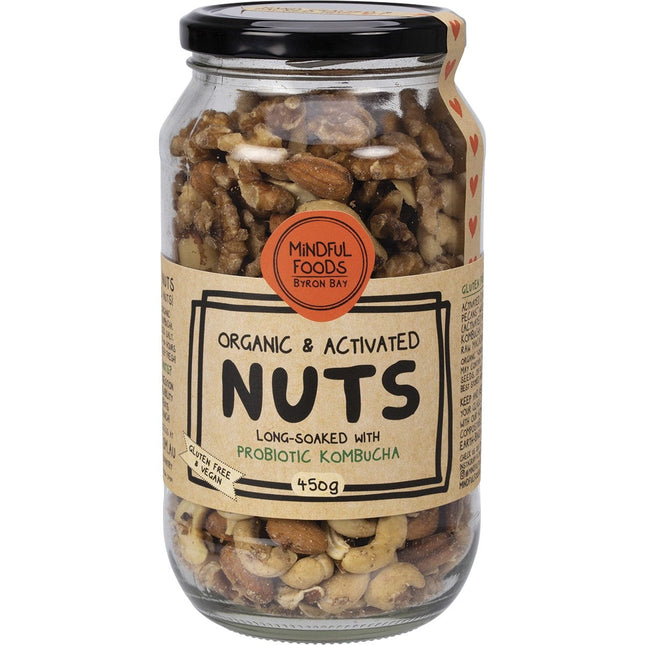 MINDFUL FOODS - MIXED NUTS ORGANIC & ACTIVATED 450G