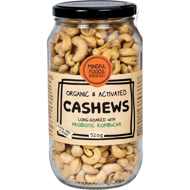 Mindful Foods Organic Activated Cashews 520g