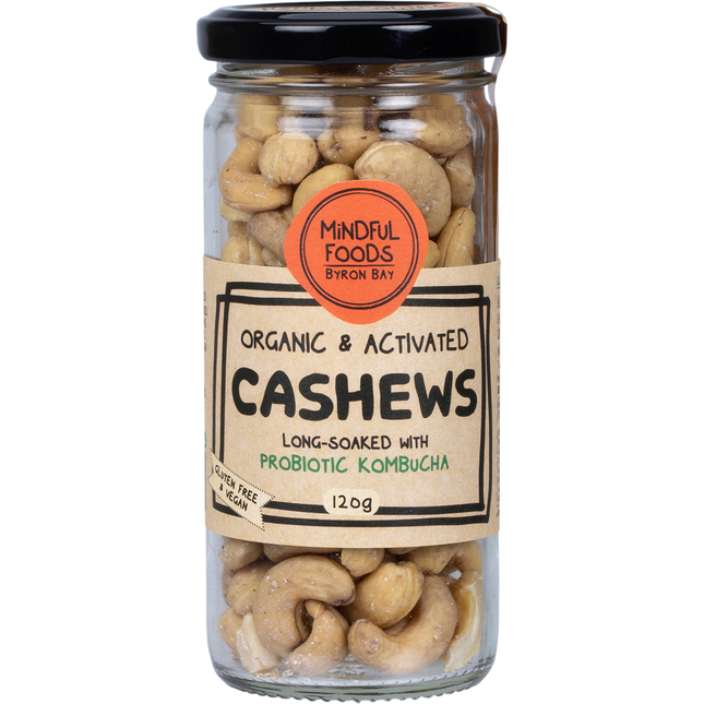 Mindful Foods Organic Activated Cashews 120g