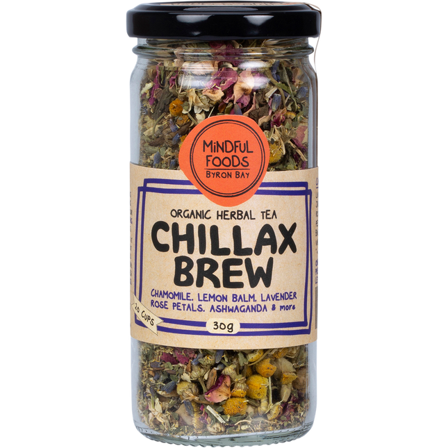 Mindful Foods Chillax Brew Organic Herbal Tea 30g