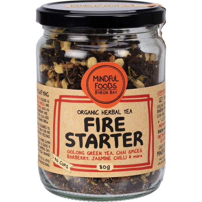 Mindful Foods Fire Starter Organic Herbal Tea 80g