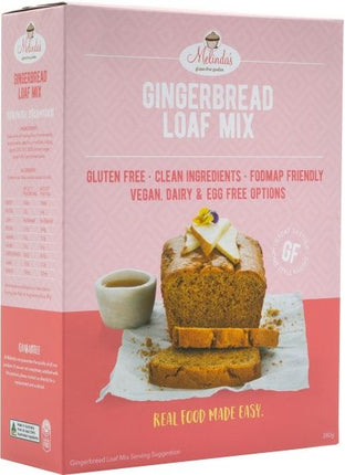 MELINDAS GINGERBREAD LOAF G/F PRE-MIX 380G