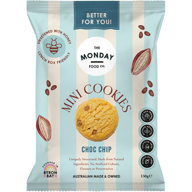 The Monday Food Co. Mini Choc Chip Cookies 6 x 150g