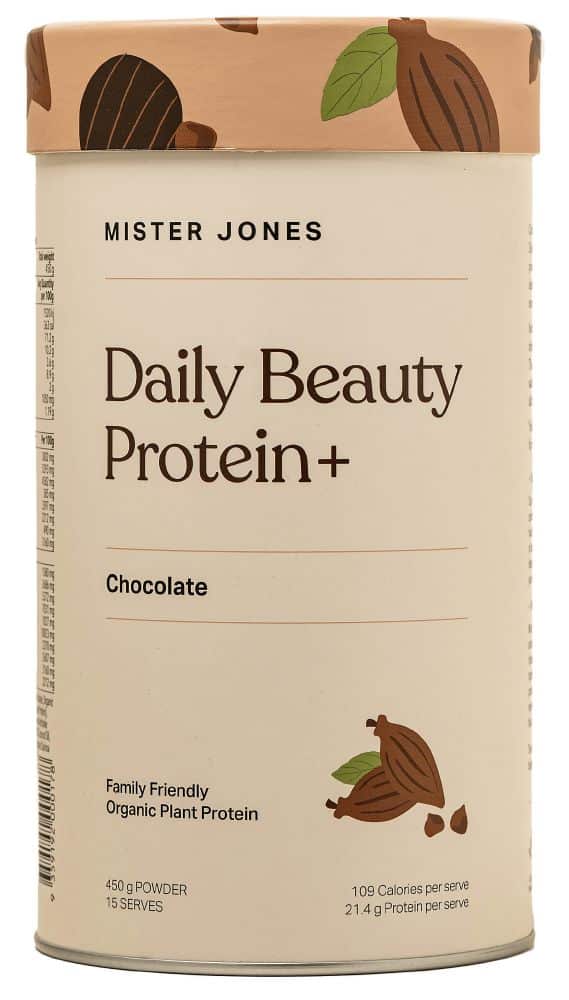 MISTER JONES DAILY BEAUTY ORGANIC PROTEIN CHOC 450G