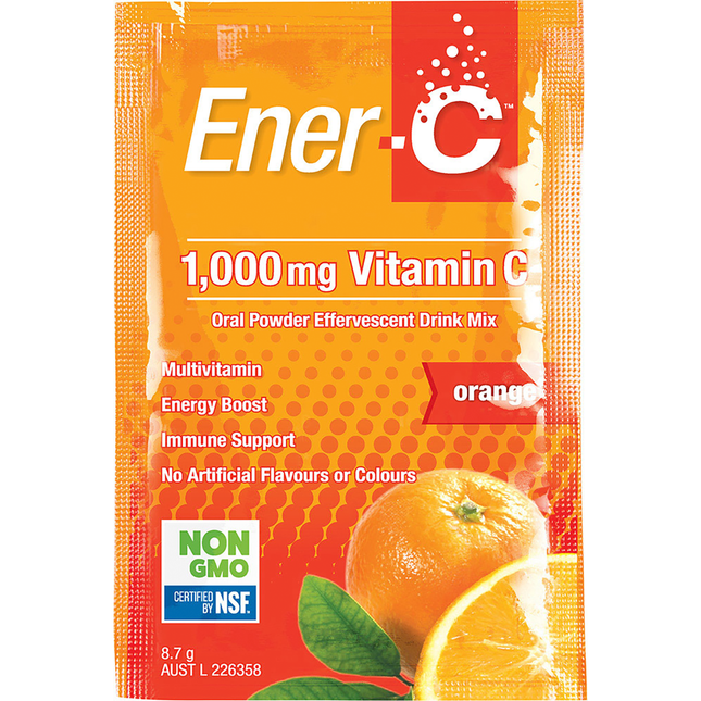 Martin & Pleasance Ener-C 1000mg Vitamin C Drink Mix Orange 12pk