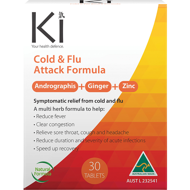 Martin & Pleasance Ki Cold & Flu Attack 30 Tablets