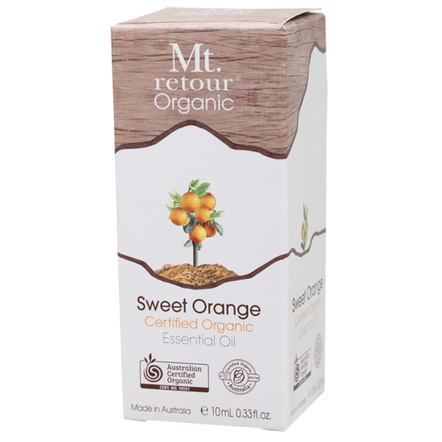 Mt Retour Certified Organic Sweet Orange Essential Oil 10ml