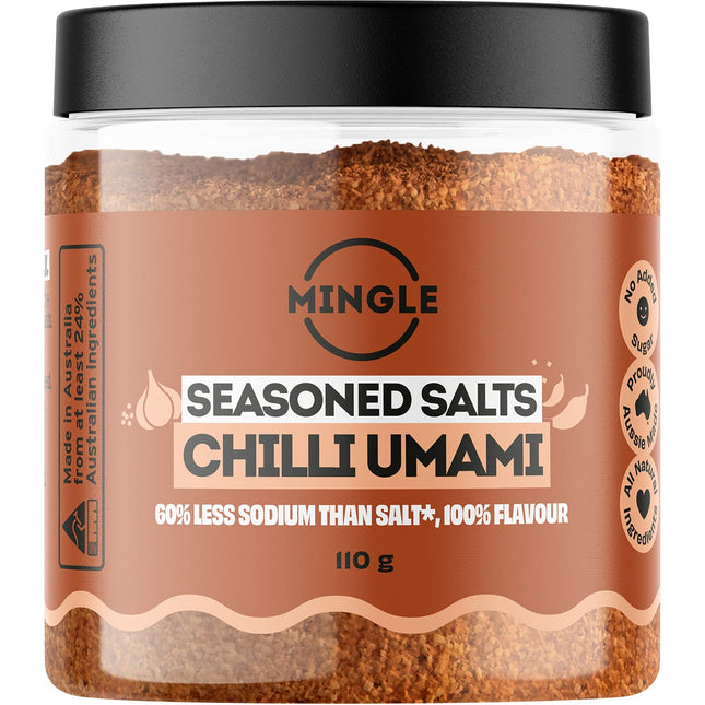 MINGLE Chilli Umami Seasoned Salts 110g | Protein Snack