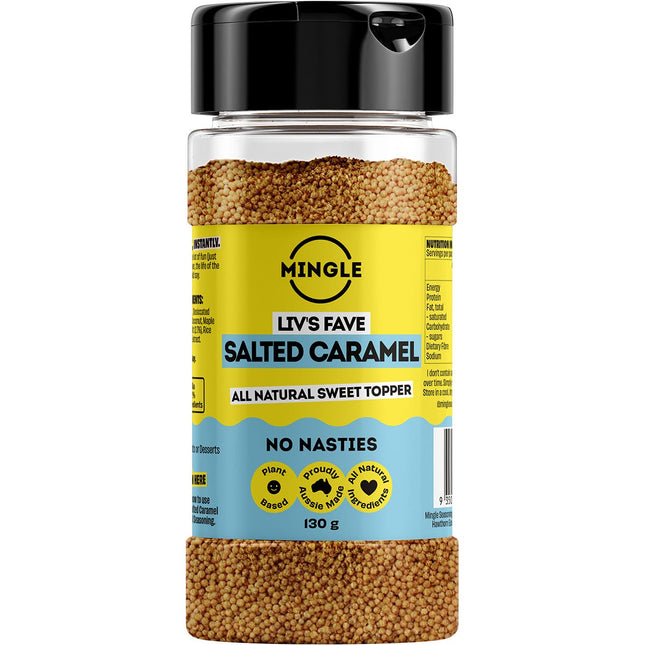 Mingle - Liv's Fave Salted Caramel All Natural Sweet Topper - 130g