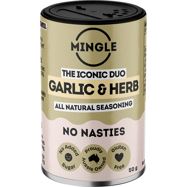 Mingle - Garlic & Herb All Natural Seasoning - 5x50g