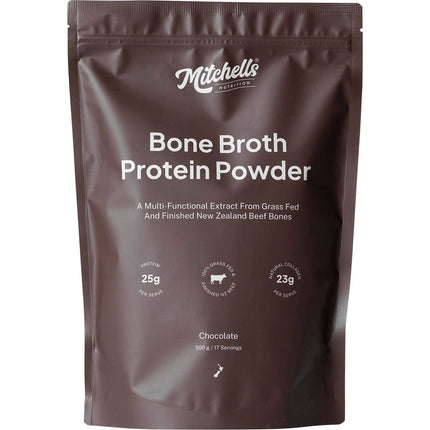 MITCHELLS NUTRITION Bone Broth Protein Powder Chocolate 500g