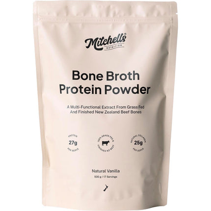MITCHELLS NUTRITION Bone Broth Protein Powder Vanilla 500g