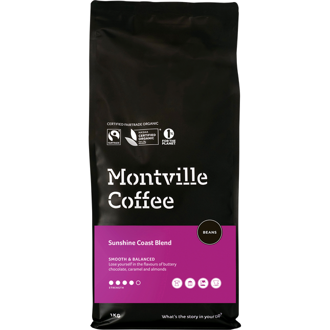Montville Coffee Sunshine Coast Blend Coffee Beans 1kg
