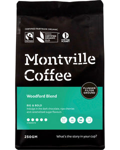 MONTVILLE COFFEE Coffee Ground Plunger Woodford Blend 250g