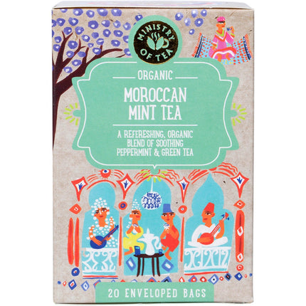 MINISTRY of TEA Organic Moroccan Mint Tea Tea Bags 20pk | Snack Chips