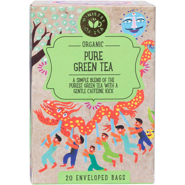 MINISTRY of TEA Organic Pure Green Tea Bags 20pk | Nuts & Seeds