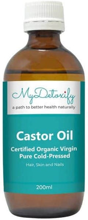 MY DETOXIFY CASTOR OIL ORGANIC VIRGIN PURE COLD-PRESSED 200ML