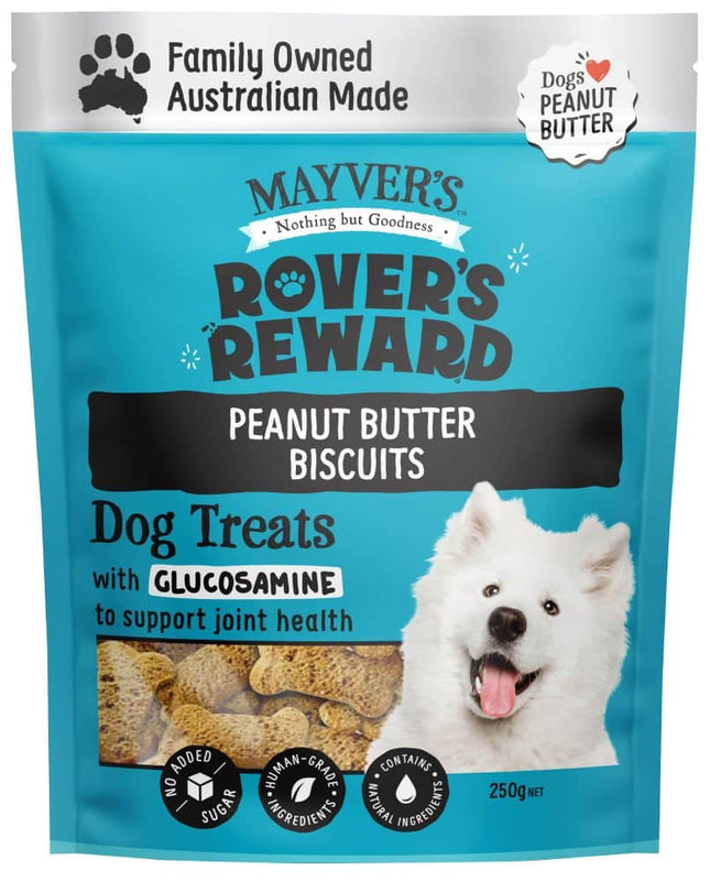 MAYVERS ROVERS REWARD PEANUT BUTTER BISCUITS 250G