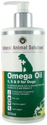 NATURAL ANIMAL SOLUTIONS OMEGA OIL 3,6&9 DOGS 500ML