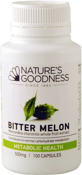 NATURES GOODNESS BITTER MELON CAPSULES 500MG/100S